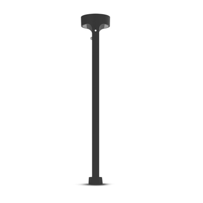 Potelet Solaire LED Rond 6W 3000K Noir 950 mm + Détecteur IR