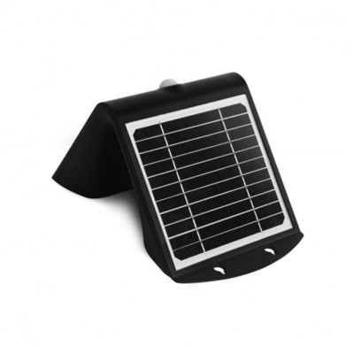 Applique Murale LED Solaire 4W 4000K Noir + Détecteur