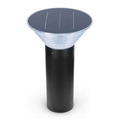 Potelet Solaire Conique LED 4W 4000K Noir 380mm