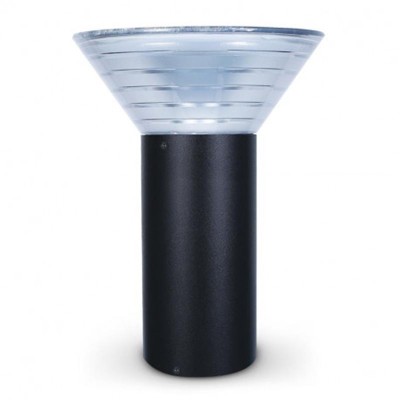 Potelet Solaire Conique LED 4W 4000K Noir 380mm