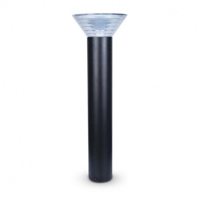 Potelet Solaire Conique LED 4W 4000K Noir 800mm