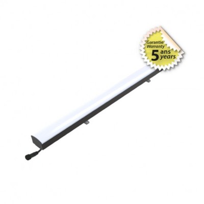 Linéaire LED dépoli Noir 100W 5000K 3m Garantie 5 ans