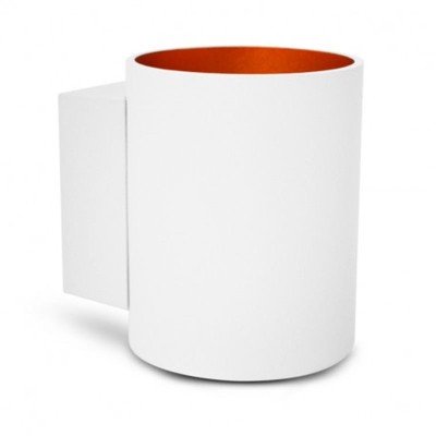 Applique Murale G9 X1 Blanc/Doré Cylindrique