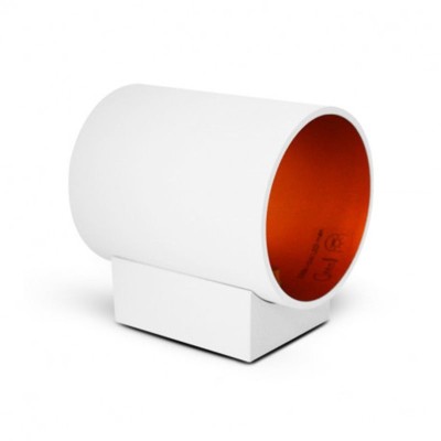 Applique Murale G9 X1 Blanc/Doré Cylindrique