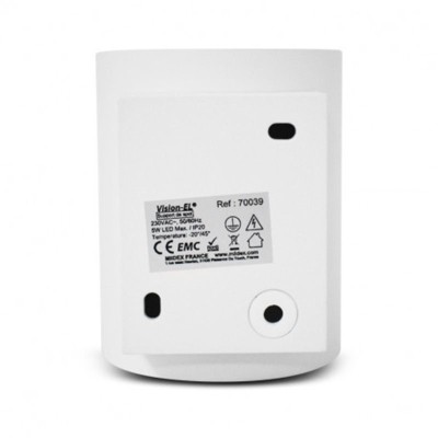 Applique Murale G9 X1 Blanc/Doré Cylindrique